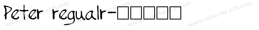 Peter regualr字体转换